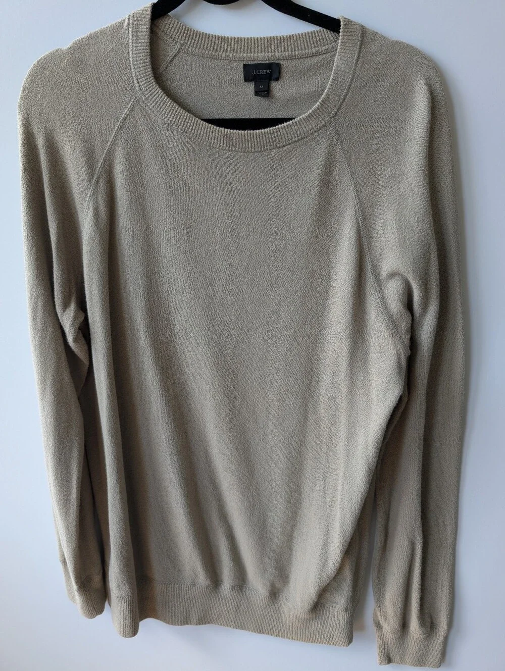 J.Crew 100% Cotton Raglan Crewneck Sweater Bundle (Set of 2, Size M)